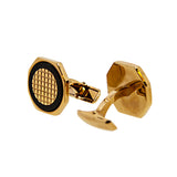 Smalto Cufflinks Ip Rosegold With Black Lining