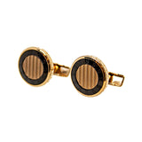 Smalto Cufflinks Rosegold With Black Lining