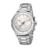 Smalto Men's Stainless Steel Chronograph Watch With Rose Gold Index & Bracelet - Blue Salon