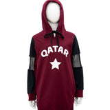Sofya Qatar Bordeaux Dress
