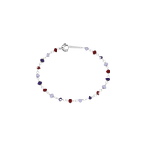 Rebecca Pepite 925 Silver Bracelet With Hydrothermal Multicolor Stones