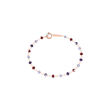 Rebecca Pepite 925 Silver Bracelet With Hydrothermal Multicolor Stones
