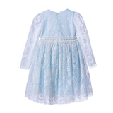 Piccola Speranza Kids Girl's Light Blue Dress