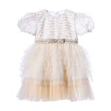 Piccola Speranza Kids Girl's Beige Dress