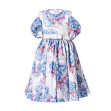 Piccola Speranza Kids Girl's Blue Dress