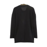 Simona Corsellini Long Sleeves Black Cardigan