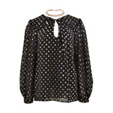 Simona Corsellini Silk Blend Long Sleeve Blouse