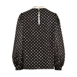 Simona Corsellini Silk Blend Long Sleeve Blouse