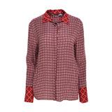Simona Corsellini Women's Geometric Print Pink Shirt