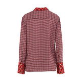 Simona Corsellini Women's Geometric Print Pink Shirt