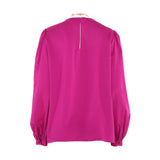 Simona Corsellini Silk Blend Long Sleeve Blouse