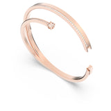 Swarovski Fresh Bangle White, Rose gold-tone plated