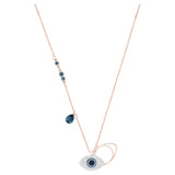 Swarovski Symbolic Pendant Evil eye, Blue, Metal finish