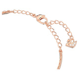 Swarovski Ginger Bangle White, Rose Gold-Tone Plated ,Medium