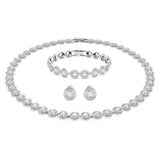 Swarovski Una Angelic set, Set (3), Round cut, White, Rhodium plated