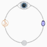 Swarovski Remix Collection Evil Eye Strand Purple Mixed Metal Finish1 Size M