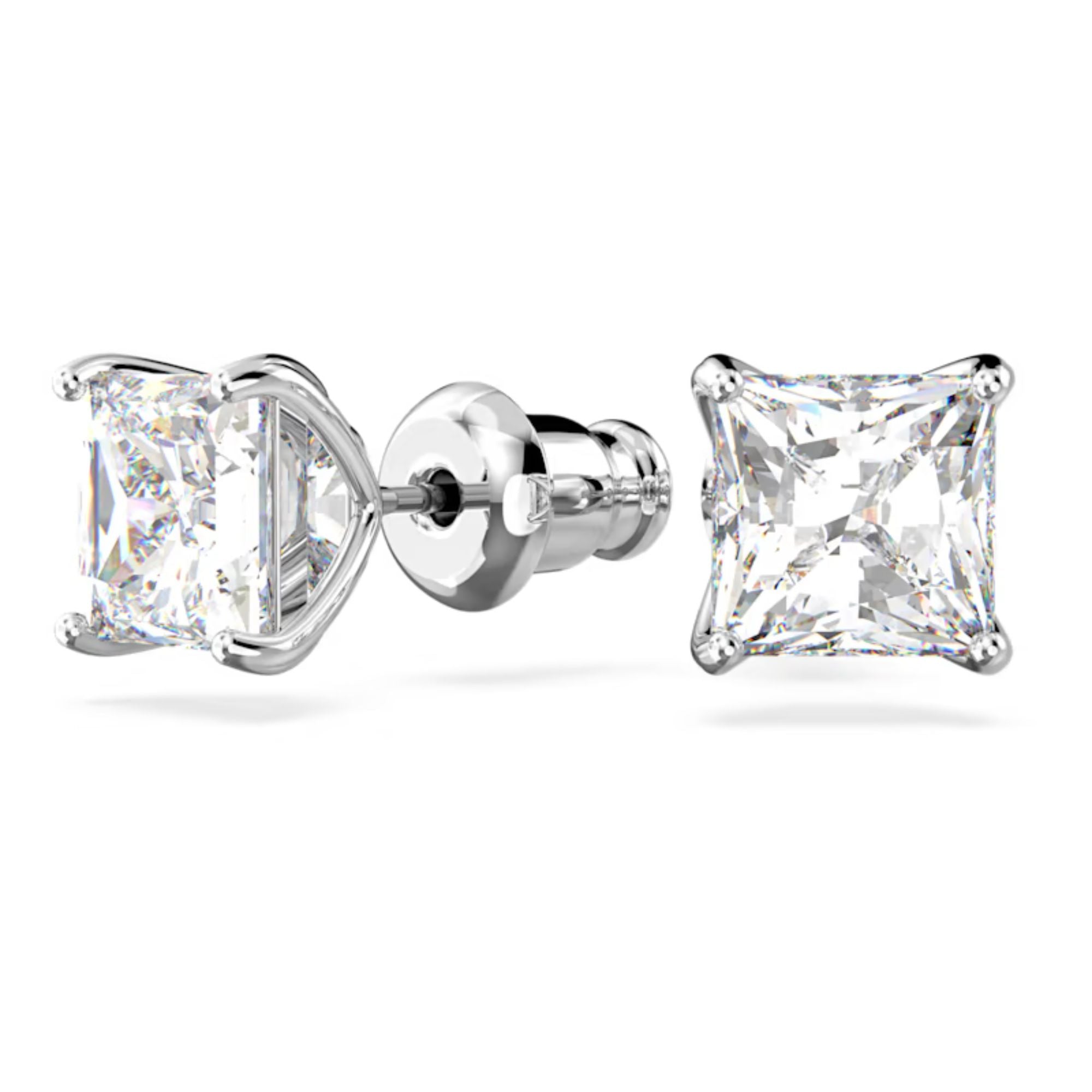 Swarovski Attract Stud Earrings Square cut, White, Rhodium Plated | Fashion Jewellery | Women | Women Earrings | Womens Swarovski Attract Stud Earrings Square cut, White, Rhodium Plated | Fashion Jewellery | Women | Women Earrings | Womens