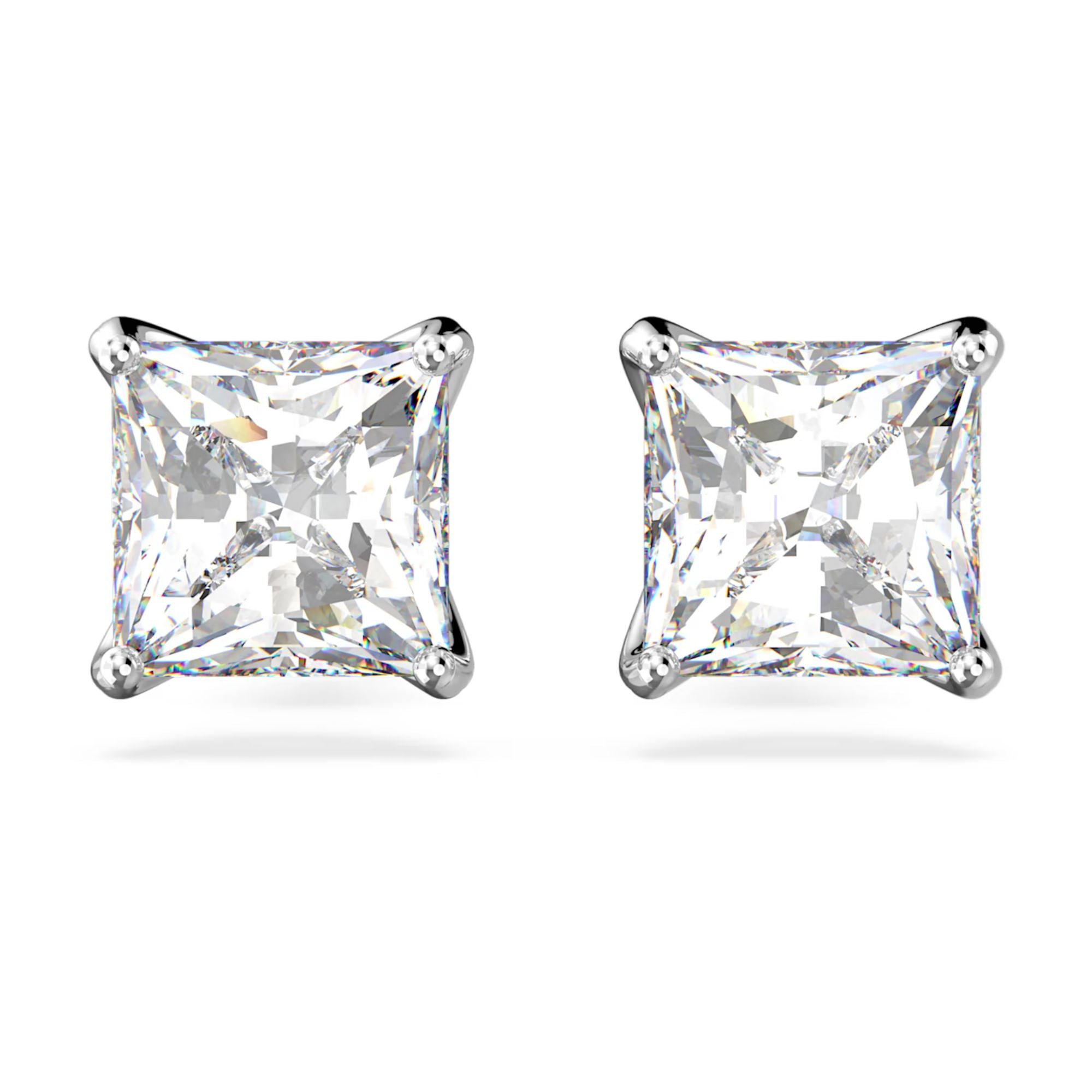 Swarovski Attract Stud Earrings Square cut, White, Rhodium Plated | Fashion Jewellery | Women | Women Earrings | Womens Swarovski Attract Stud Earrings Square cut, White, Rhodium Plated | Fashion Jewellery | Women | Women Earrings | Womens
