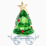 Swarovski Christmas Tree Wagon Green Light Multi-Colored