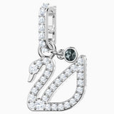 Swarovski, Remix Collection Swan Charm,White,One Size