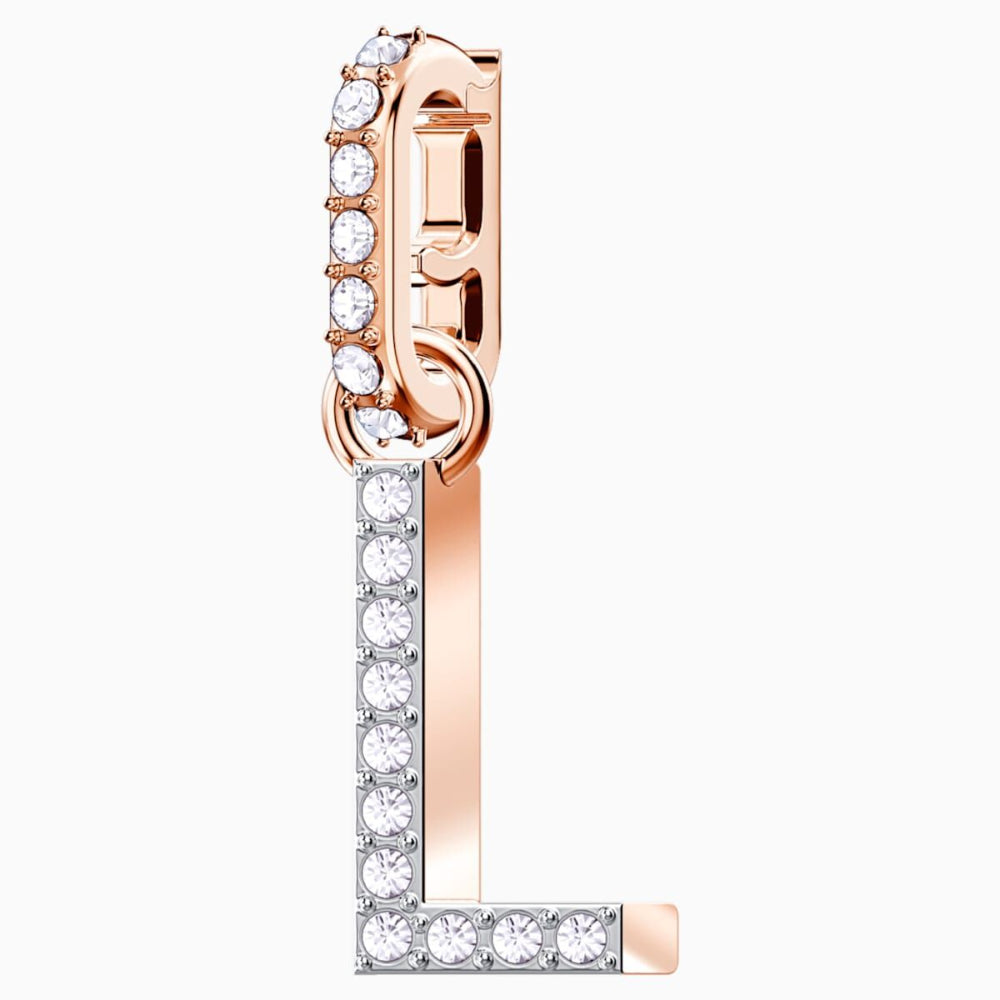 Swarovski Remix Collection Charm L White Rose-Gold Tone | Accessories | Charm | Fashion Jewellery | Women | Womens Swarovski Remix Collection Charm L White Rose-Gold Tone | Accessories | Charm | Fashion Jewellery | Women | Womens
