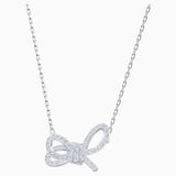 Swarovski,Lifelong Bow Necklace,White,One Size