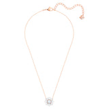 Swarovski Sunshine Pendant Mixed cuts, Sun, White, Rose gold-tone plated