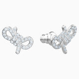 Swarovski,Lifelong Bow Pierced Earrings,White,One Size