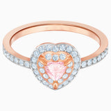Swarovski One Ring Multi-Ed Rose-Gold Tone Size 52