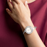Swarovski,Lovely Crystals Bangle Watch, Metal Bracelet,White,One Size