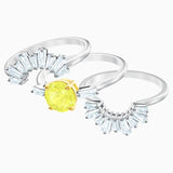 Swarovski Sunshine Ring Set White Size 55