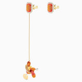 Swarovski,No Regrets Cocktail Pierced Earrings,Orange,One Size