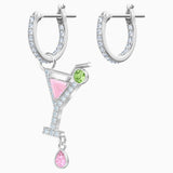 Swarovski,No Regrets Cocktail Pierced Earrings,Pink,One Size