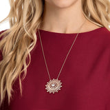 Swarovski,Sunshine Necklace,White, Rose-Gold Tone,One Size