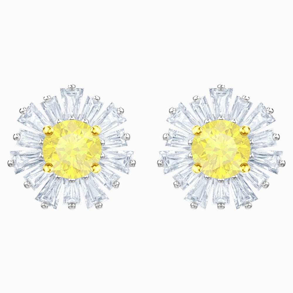 Swarovski,Sunshine Pierced Earrings,White,One Size – Blue Salon