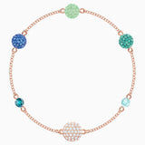 Swarovski Remix Collection Pop Strand Green Rose-Gold Tone Size M