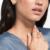 Swarovski,PenÃƒÂ©lope Cruz Moonsun Pierced Earring Jackets,White, Rose-Gold Tone,One Size