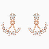 Swarovski,PenÃƒÂ©lope Cruz Moonsun Pierced Earring Jackets,White, Rose-Gold Tone,One Size