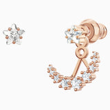 Swarovski,PenÃƒÂ©lope Cruz Moonsun Pierced Earring Jackets,White, Rose-Gold Tone,One Size