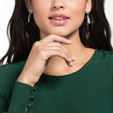 Swarovski,Nice Pierced Earrings,White,One Size