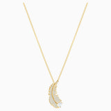 Swarovski,Nice Necklace,White, Gold-Tone,One Size