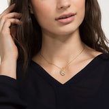 Swarovski,Nice Necklace,White, Gold-Tone,One Size