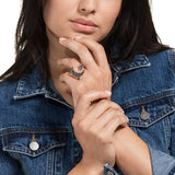 Swarovski Symbolic Moon Ring Multi-Ed Rose-Gold Tone Size 55