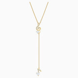 Swarovski,Pleasant Y Necklace,White, Gold-Tone,One Size