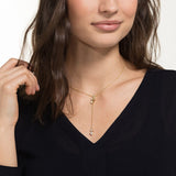 Swarovski,Pleasant Y Necklace,White, Gold-Tone,One Size