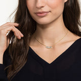 Swarovski,Pleasant Piano Necklace,White, Gold-Tone,One Size