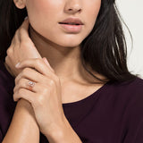 Swarovski PenÃƒÂ£Ã‚Â©Lope Cruz Moonsun Stacking Ring White Rose-Gold Tone Size 52