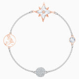 Swarovski Remix Collection Star Strand White Rose-Gold Tone Size M