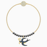 Swarovski Remix Collection Swallow Strand Multi-Ed Gold-Tone Size M