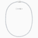 Swarovski Tennis  Necklace ,White ,Rhodium plated